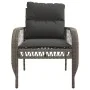 Set de sofás de jardín 4 pzas y cojines ratán sintético gris de vidaXL, Conjuntos de jardín - Ref: Foro24-368729, Precio: 358...