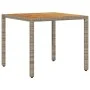 Set de comedor jardín 5 pzas con cojines ratán PE acacia gris by vidaXL, Garden sets - Ref: Foro24-3278676, Price: 366,32 €, ...