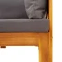 Sofás de jardín 2 pzas con cojines madera maciza acacia by vidaXL, Modular outdoor sofas - Ref: Foro24-367632, Price: 199,18 ...