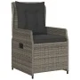 Set comedor jardín 9 pzas y cojines ratán sintético gris by vidaXL, Garden sets - Ref: Foro24-3262786, Price: 1,00 €, Discoun...