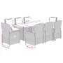 Set comedor jardín 9 pzas y cojines ratán sintético gris by vidaXL, Garden sets - Ref: Foro24-3262786, Price: 1,00 €, Discoun...