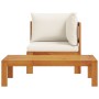 Sofás de jardín 2 pzas con cojines madera maciza acacia by vidaXL, Modular outdoor sofas - Ref: Foro24-367626, Price: 192,14 ...