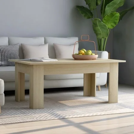 Mesa de centro madera contrachapada color roble 100x60x42 cm de vidaXL, Mesas de centro - Ref: Foro24-801182, Precio: 47,18 €...