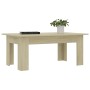 Mesa de centro madera contrachapada color roble 100x60x42 cm de vidaXL, Mesas de centro - Ref: Foro24-801182, Precio: 47,86 €...