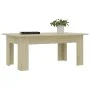 Mesa de centro madera contrachapada color roble 100x60x42 cm de vidaXL, Mesas de centro - Ref: Foro24-801182, Precio: 47,18 €...