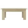 Mesa de centro madera contrachapada color roble 100x60x42 cm de vidaXL, Mesas de centro - Ref: Foro24-801182, Precio: 47,86 €...