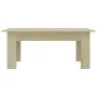 Mesa de centro madera contrachapada color roble 100x60x42 cm de vidaXL, Mesas de centro - Ref: Foro24-801182, Precio: 47,18 €...