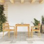 Juego de comedor para jardín 3 pzas madera maciza de teca von vidaXL, Gartensets - Ref: Foro24-3155976, Preis: 382,59 €, Raba...