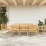Juego de comedor para jardín 9 piezas madera maciza de teca von vidaXL, Gartensets - Ref: Foro24-3155983, Preis: 1,00 €, Raba...