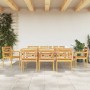 Juego de comedor para jardín 9 piezas madera maciza de teca by vidaXL, Garden sets - Ref: Foro24-3155983, Price: 1,00 €, Disc...
