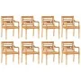 Juego de comedor para jardín 9 piezas madera maciza de teca von vidaXL, Gartensets - Ref: Foro24-3155983, Preis: 1,00 €, Raba...