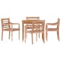 Sillas Batavia 4 uds madera maciza de teca encalada von vidaXL, Gartenstühle - Ref: Foro24-3155988, Preis: 438,18 €, Rabatt: %