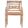 Sillas Batavia 4 uds madera maciza de teca encalada by vidaXL, Garden chairs - Ref: Foro24-3155988, Price: 438,18 €, Discount: %
