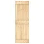Puerta corredera con herrajes madera maciza de pino 70x210 cm by vidaXL, Doors - Ref: Foro24-3203161, Price: 171,02 €, Discou...