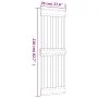 Puerta corredera con herrajes madera maciza de pino 70x210 cm by vidaXL, Doors - Ref: Foro24-3203161, Price: 171,02 €, Discou...