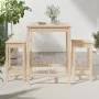 Set de mesa y taburetes altos 3 piezas madera maciza de pino by vidaXL, Garden sets - Ref: Foro24-3154725, Price: 181,51 €, D...