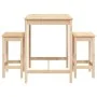 Set de mesa y taburetes altos 3 piezas madera maciza de pino by vidaXL, Garden sets - Ref: Foro24-3154725, Price: 181,51 €, D...