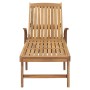 Tumbona de madera maciza de teca de vidaXL, Tumbonas - Ref: Foro24-48015, Precio: 266,49 €, Descuento: %