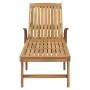 Tumbona de madera maciza de teca de vidaXL, Tumbonas - Ref: Foro24-48015, Precio: 267,35 €, Descuento: %