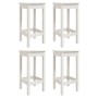 Set de mesa y taburetes altos jardín 5 pzas madera pino blanco von vidaXL, Gartensets - Ref: Foro24-3154731, Preis: 324,66 €,...