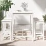 Set de mesa y taburetes altos jardín 5 pzas madera pino blanco by vidaXL, Garden sets - Ref: Foro24-3154746, Price: 351,43 €,...