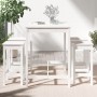 Set de mesa y taburetes altos jardín 5 pzas madera pino blanco von vidaXL, Gartensets - Ref: Foro24-3154746, Preis: 346,10 €,...