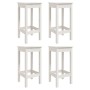 Set de mesa y taburetes altos jardín 5 pzas madera pino blanco von vidaXL, Gartensets - Ref: Foro24-3154746, Preis: 346,10 €,...