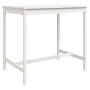 Set de mesa y taburetes altos jardín 5 pzas madera pino blanco von vidaXL, Gartensets - Ref: Foro24-3154746, Preis: 346,10 €,...