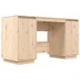 Schreibtisch aus massivem Kiefernholz, 140 x 50 x 75 cm von vidaXL, Schreibtische - Ref: Foro24-814324, Preis: 132,72 €, Raba...