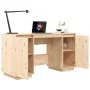 Solid pine wood desk 140x50x75 cm by vidaXL, Desks - Ref: Foro24-814324, Price: 132,69 €, Discount: %
