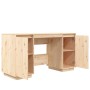 Schreibtisch aus massivem Kiefernholz, 140 x 50 x 75 cm von vidaXL, Schreibtische - Ref: Foro24-814324, Preis: 134,39 €, Raba...