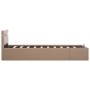 LED hydraulic trundle bed synthetic leather cappuccino 90x200 cm by vidaXL, Beds and slatted bases - Ref: Foro24-285558, Pric...