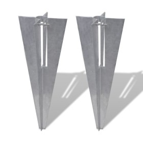 Zaunpfostennägel 2 Stück aus Stahl von vidaXL, Zaunpfosten - Ref: Foro24-140595, Preis: 19,00 €, Rabatt: %