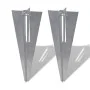 Fence post pegs 2 units steel by vidaXL, fence posts - Ref: Foro24-140595, Price: 18,71 €, Discount: %
