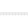 Garden fence with black steel spearheads 15.3x1.5 m by vidaXL, fence panels - Ref: Foro24-277637, Price: 606,80 €, Discount: %
