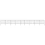 Gartenzaun mit Speerspitzen aus schwarzem Stahl 15,3x1,5 m von vidaXL, Zaunpaneele - Ref: Foro24-277637, Preis: 609,95 €, Rab...