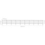 Garden fence with black steel spearheads 15.3x1.5 m by vidaXL, fence panels - Ref: Foro24-277637, Price: 606,80 €, Discount: %