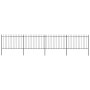 Gartenzaun mit Speerspitzen aus schwarzem Stahl 6,8x1,2 m von vidaXL, Zaunpaneele - Ref: Foro24-277623, Preis: 218,36 €, Raba...