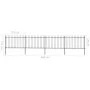 Valla de jardín con puntas de lanza acero negro 6,8x1,2 m de vidaXL, Paneles de vallas - Ref: Foro24-277623, Precio: 258,09 €...