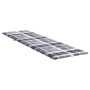 Grau kariertes Oxford-Stoff-Liegekissen 200 x 70 x 3 cm von vidaXL, Kissen für Stühle und Sofas - Ref: Foro24-314232, Preis: ...