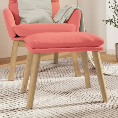 Pink velvet footstool 45x29.5x35 cm by vidaXL, Ottomans - Ref: Foro24-341439, Price: 39,25 €, Discount: %