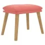 Pink velvet footstool 45x29.5x35 cm by vidaXL, Ottomans - Ref: Foro24-341439, Price: 39,25 €, Discount: %
