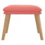 Pink velvet footstool 45x29.5x35 cm by vidaXL, Ottomans - Ref: Foro24-341439, Price: 39,25 €, Discount: %