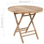 5-teiliges klappbares Garten-Essset mit Bambuskissen von vidaXL, Gartensets - Ref: Foro24-3063985, Preis: 272,01 €, Rabatt: %