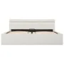 Cama canapé hidráulica con LED cuero sintético blanca 180x200cm de vidaXL, Camas y somieres - Ref: Foro24-285551, Precio: 387...