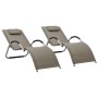 Loungers 2 units textilene gray taupe and gray by vidaXL, Loungers - Ref: Foro24-310519, Price: 145,76 €, Discount: %