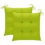 Klappbare Gartenstühle, 2 Stück, Kissen aus massivem Akazienholz von vidaXL, Gartenstühle - Ref: Foro24-3064562, Preis: 121,3...