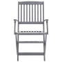 Klappbare Gartenstühle, 2 Stück, Kissen aus massivem Akazienholz von vidaXL, Gartenstühle - Ref: Foro24-3064508, Preis: 128,9...