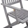 Klappbare Gartenstühle, 2 Stück, Kissen aus massivem Akazienholz von vidaXL, Gartenstühle - Ref: Foro24-3064508, Preis: 120,7...
