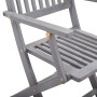 Klappbare Gartenstühle, 2 Stück, Kissen aus massivem Akazienholz von vidaXL, Gartenstühle - Ref: Foro24-3064508, Preis: 128,9...